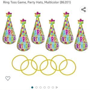 Pool party hat ring toss game